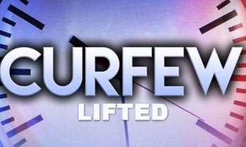Police curfew lifted