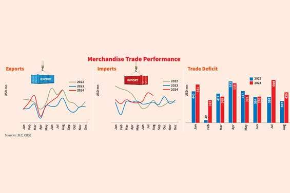 Merchandise trade account expands with faster increase in imports