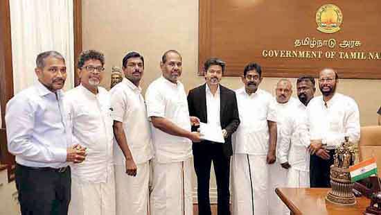 Tamil politicians engage Tamil Nadu CM for Federalism in Sri Lanka
