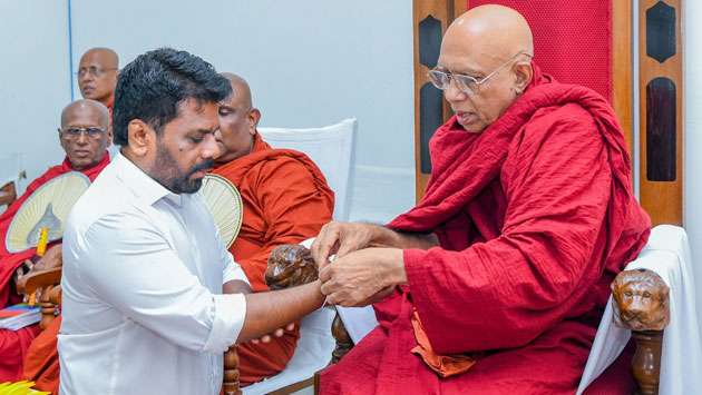 President receives blessings….