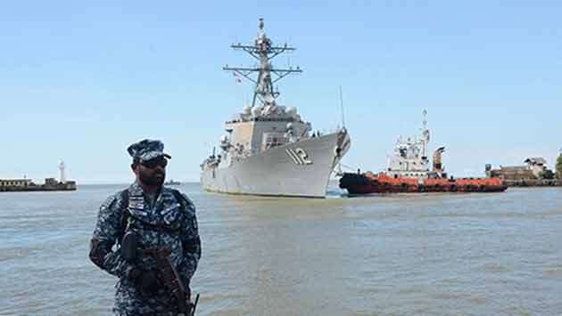 USS destroyer arrives in Colombo