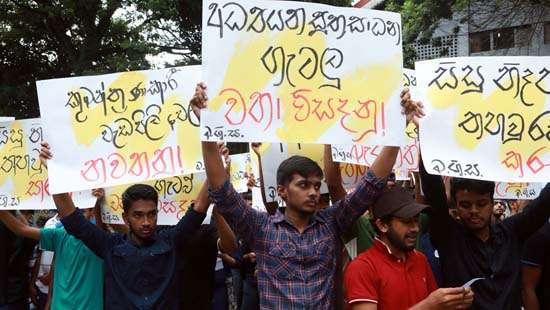 University students protest