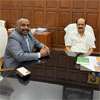 Former diplomat Kananathan meets Tamil Nadu assembly speaker in Chennai