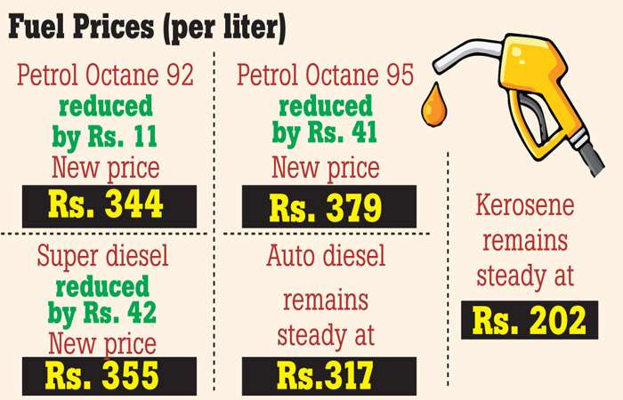 CPC fuel prices reduced