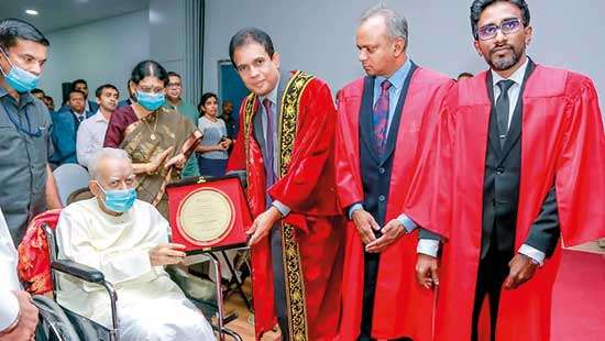 Awards ceremony of Institute of Politics’: Sampanthan awarded for championing democracy