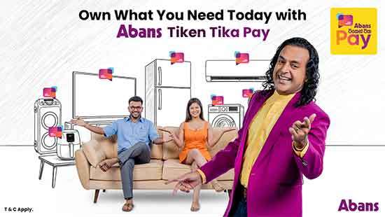 Own What You Need Today with Abans Tiken Tika Pay