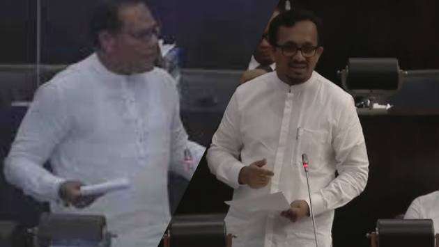 Dayasiri, Handunetti engage in verbal battle in Parliament
