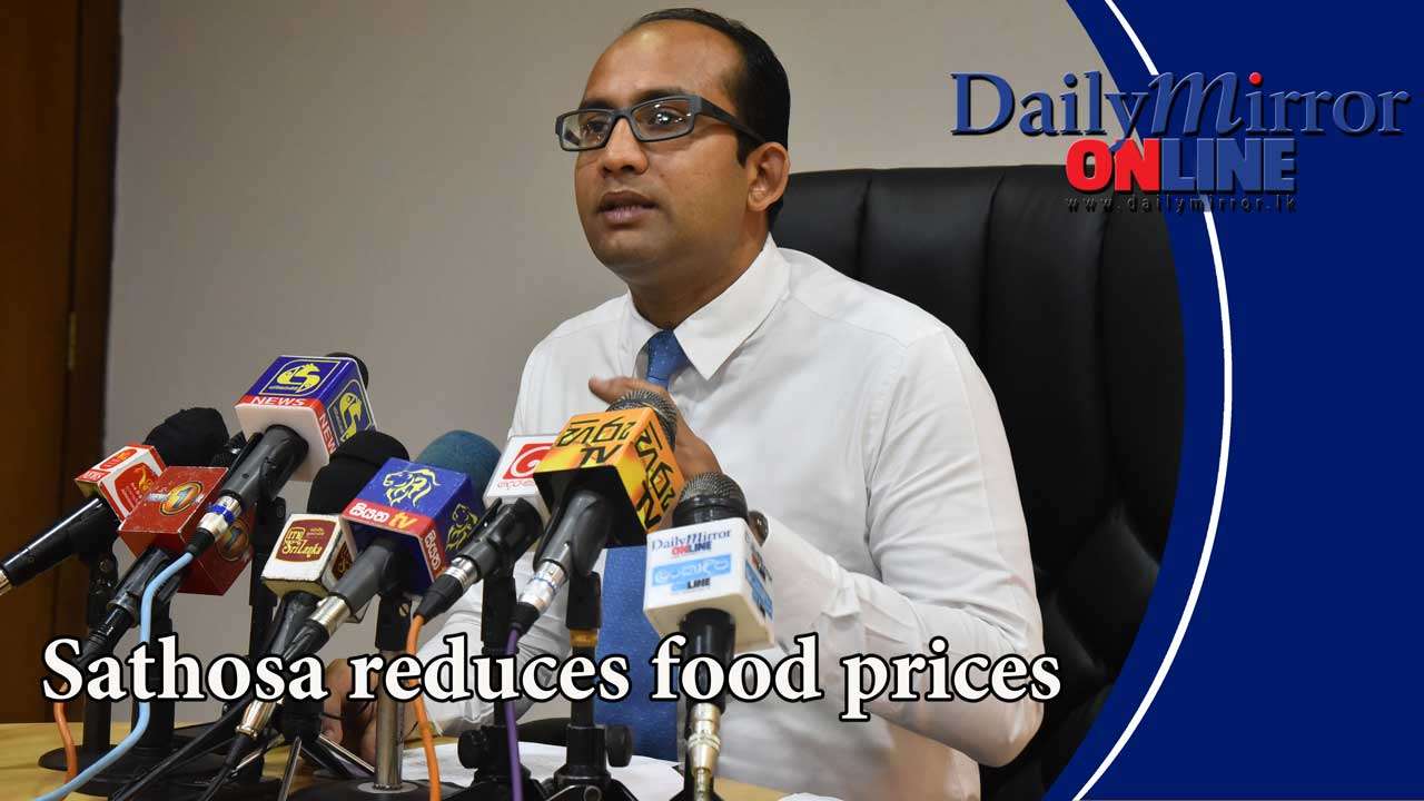 Sathosa reduces food prices