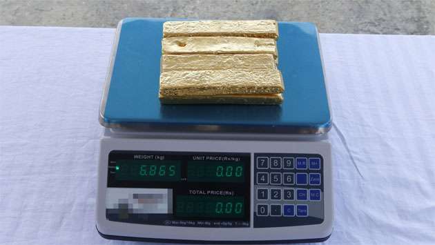 Sri Lanka Coast Guard, Navy seize 6.8 kg of gold, arrest two suspects