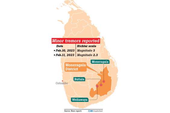 Moneragala tremors not a worrying factor