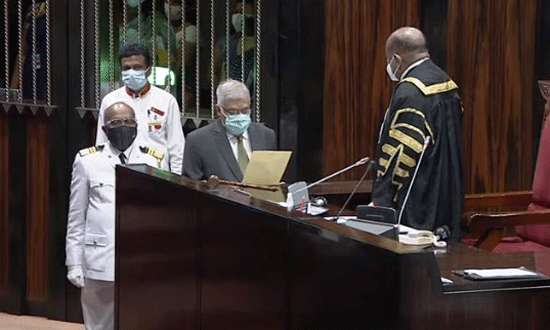 Ranil sworn in as MP