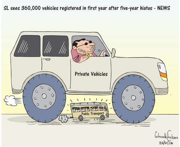Cartoon of the Day 26-01-2026: Big Wheels, Small Bus
