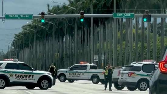 Trump safe and suspect held after gunshots at golf course