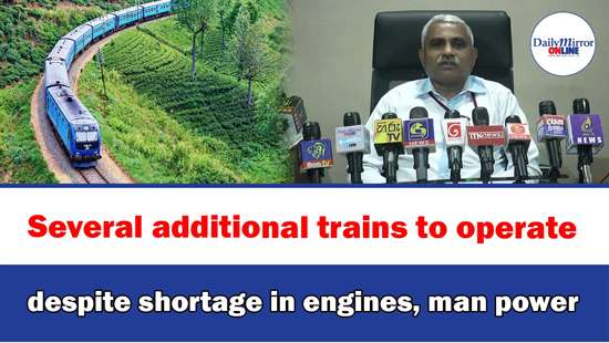 Several additional trains to operate despite shortage in engines, man power