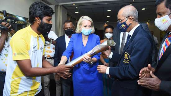 Queen’s Baton arrives in Sri Lanka