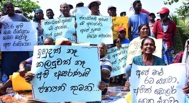 Fishermen’s protest at Secretariat