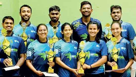 Hayleys win three titles at inter-firm table tennis