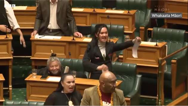 Three Maori MPs suspended over ’intimidating’ haka