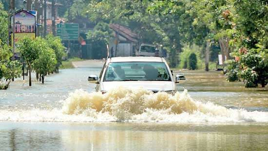 Driving through floods...