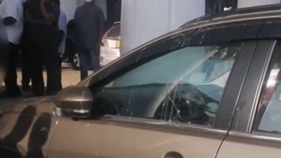 Two held for hurling eggs at Anura Kumara’s vehicle