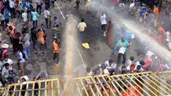 IUSF protest tear-gassed