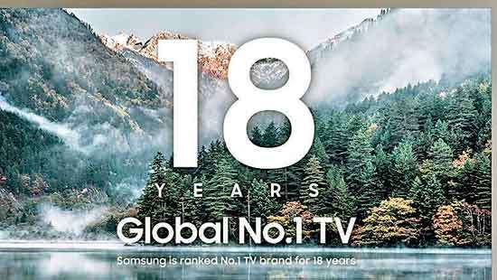 Samsung Electronics continues reign as TV market leader