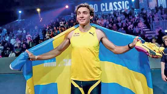 Pole vault champ Duplantis breaks own record 15th time
