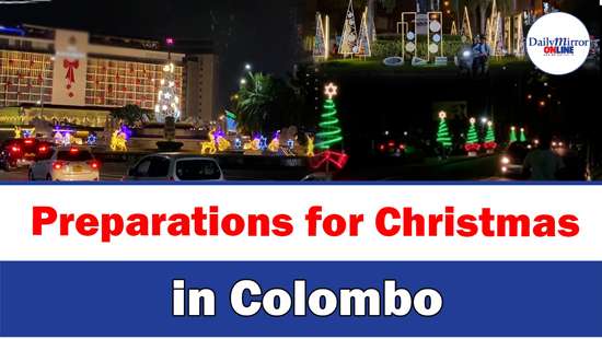 Preparations for Christmas in Colombo