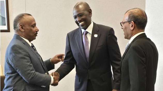 Nasheed, Kananathan meet Kenyan President at AU Summit
