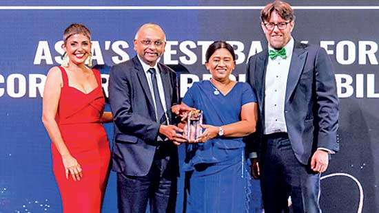 Sampath Bank makes history as Asia’s Best for Corporate Responsibility at Euromoney ‘24