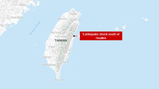 7.4-magnitude quake strikes off Taiwan’s east coast, sparking tsunami warnings