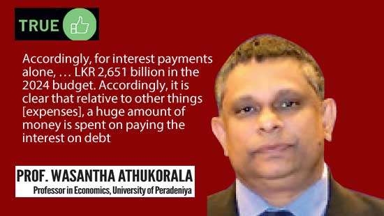 Budget Burdens: Prof. Athukorala shows high ‘interest’