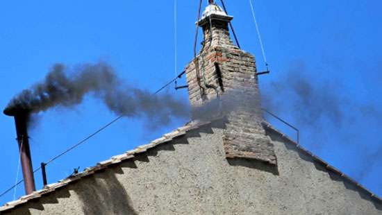 Black smoke on second round of voting, no pope elected