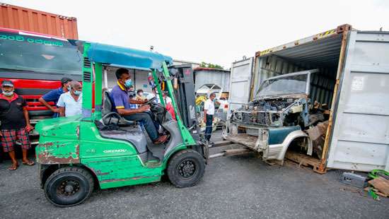 Vehicle parts seized ...