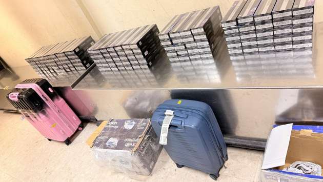 Rs. 50 million worth foreign cigarettes seized at BIA cargo village