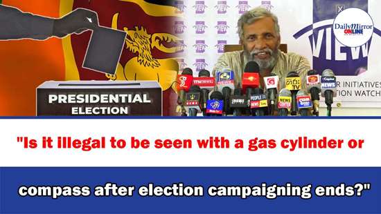 ’’Is it illegal to be seen with a gas cylinder or compass after election campaigning ends?’’