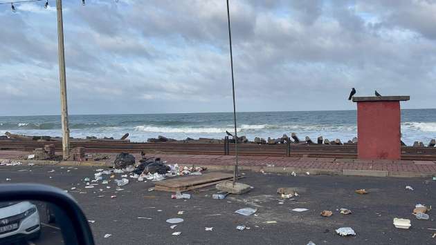 ‘Happy Streets’ event leaves Marine Drive covered in trash