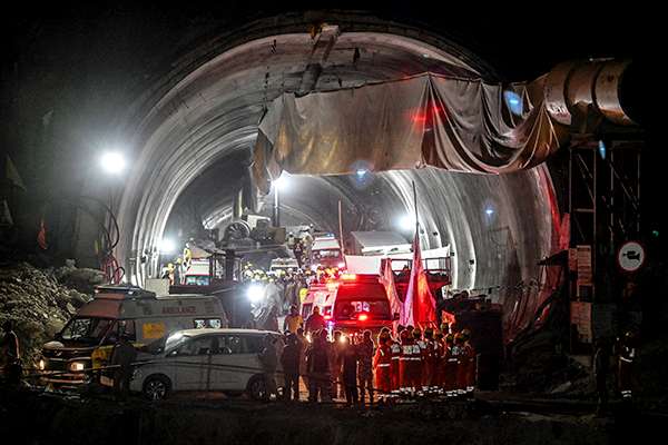 All 41 Indian workers trapped in tunnel for 17 days rescued
