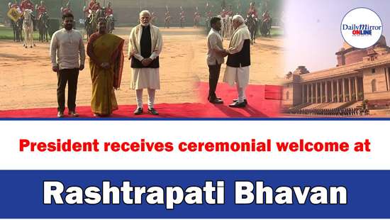 President receives ceremonial welcome at Rashtrapati Bhavan