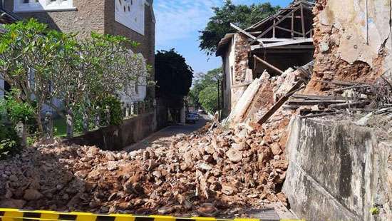 Dutch era building collapsed