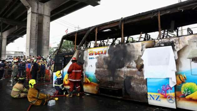 More than 20 children feared dead in Thailand bus crash