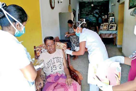 Mobile vaccination programme for disabled elderly in Gothatuwa