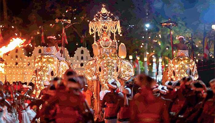 Kandy Esala Perahera festival from July 25 to August 9