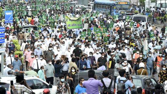 SJB protest in Colombo