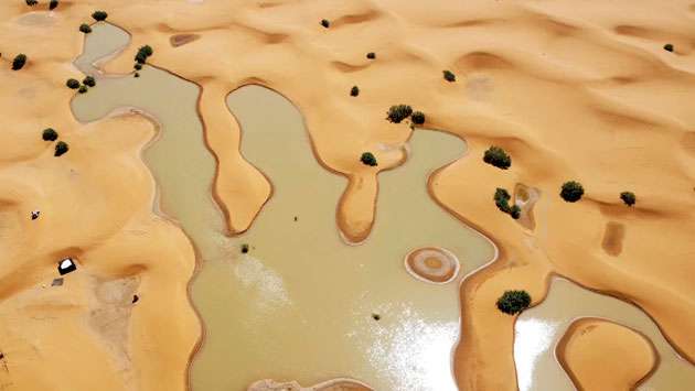 Sahara desert flooded for the first time in decades