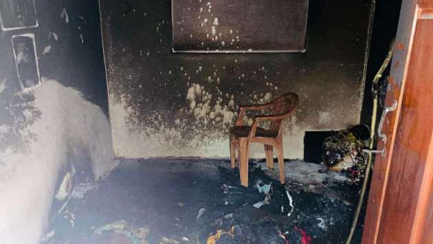 Jaffna prison officer’s home set ablaze by unidentified group