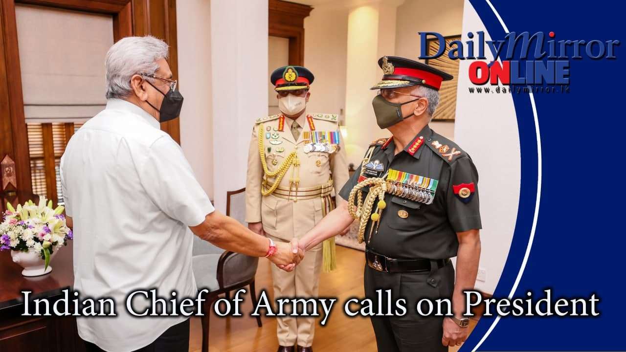 Indian Chief of Army calls on President