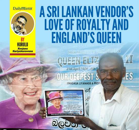 A Sri Lankan vendor’s love of Royalty and England’s Queen