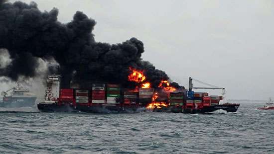 Fire on MV X-Press Pearl: Eight containers washed ashore off Negombo: DMC