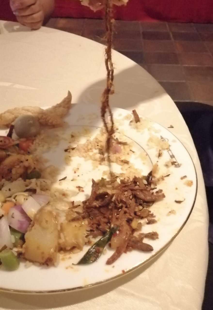 Thread of sackcloth found in sprat curry served in press canteen in Parliament